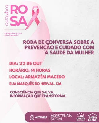 Prefeitura promove palestra especial do Outubro Rosa em Antonina 