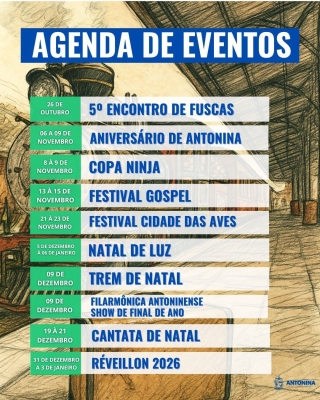  AGENDA DE EVENTOS 2025 – PREFEITURA DE ANTONINA