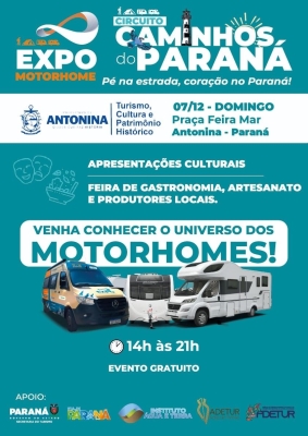 Neste final de semana Antonina recebe a Expo Motorhome: Circuito Caminhos do Paraná 