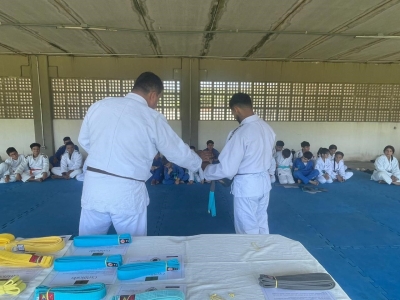 Graduação e encerramento do Projeto Judô Antonina são realizados no Centro Esportivo Joubert Gonzaga Vieira