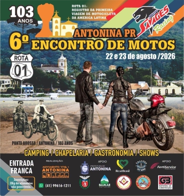 Antonina recebe o 6º Encontro de Motos 