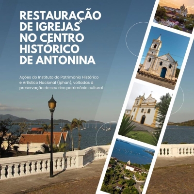 Iphan promove ações de restauração em igrejas históricas no Centro de Antonina 