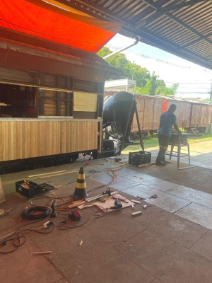 ABPF realiza manutenções na Maria Fumaça na Estação Ferroviária de Antonina