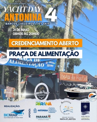 Prefeitura de Antonina abre credenciamento para participação no 4° Encontro Náutico - Yacht Day 2025