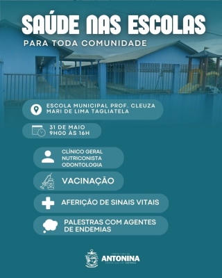 Ação “Saúde nas Escola” leva atendimento e orientação para a comunidade do Tucunduva