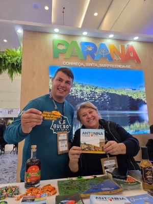 Representantes de Antonina participam do FIT Cataratas 2026, uma das maiores feiras de turismo da América Latina